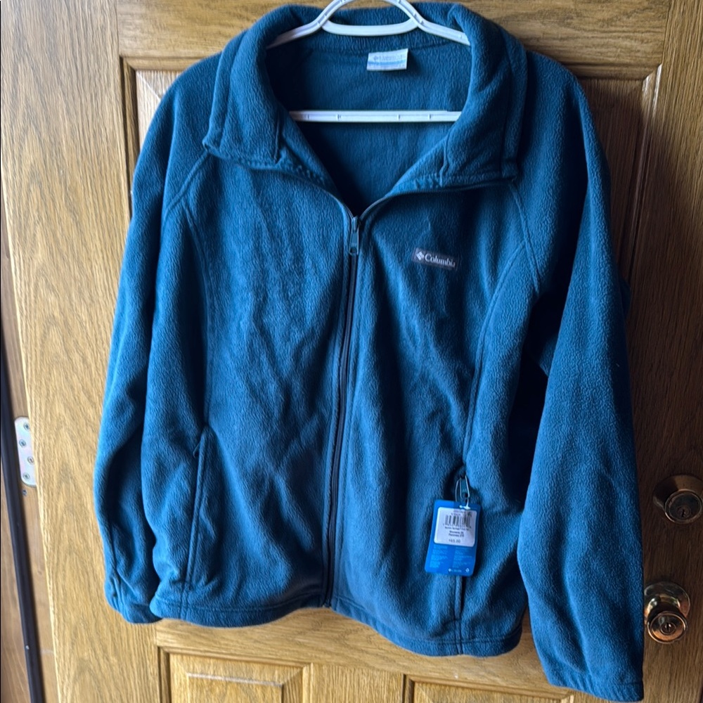 Columbia Teal Fleece Jacket